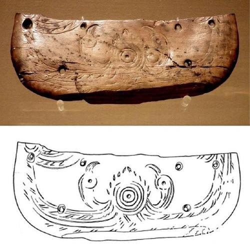 河姆渡牙雕双鸟朝日