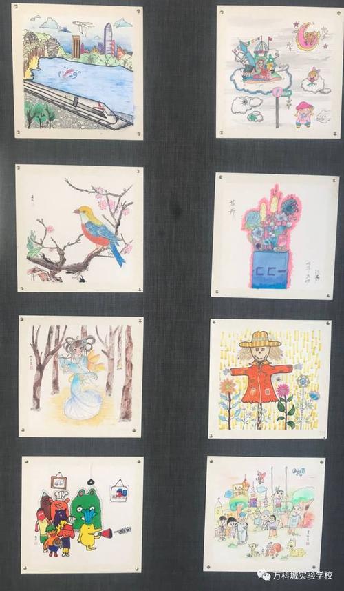 【乐活校园】向美而生,与美同行——万科城实验学校艺术节之美术作品
