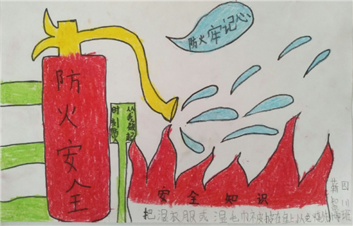 2020小学生消防手抄报大全简单好看