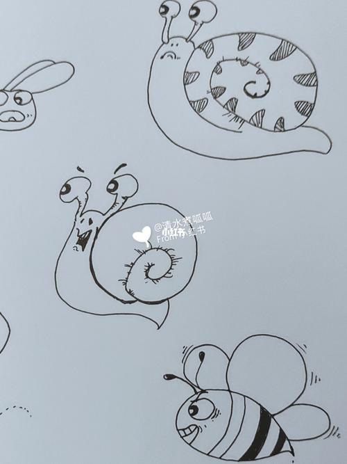 简笔画|昆虫系列_简笔画_文化_绘画