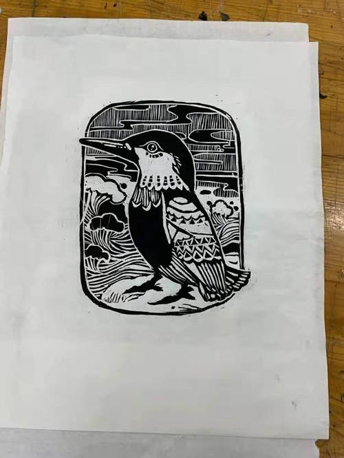 其它 维度之版画 写美篇 画的制作过程分为四步: 1.