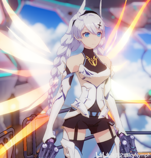 「白骑士月光」是基于琪亚娜设计的试作型第四代女武神弑神装甲,是对