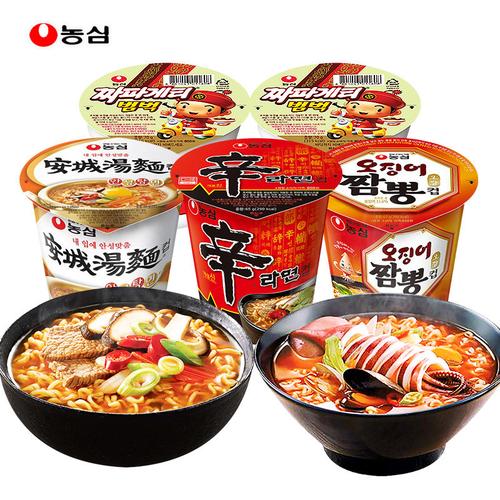 零食方便面拉面鱿鱼夜宵韩国炸酱面农心杯