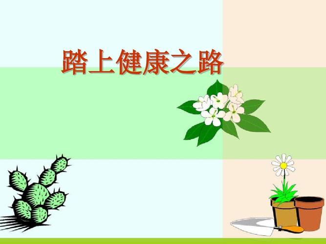 踏上健康之路ppt