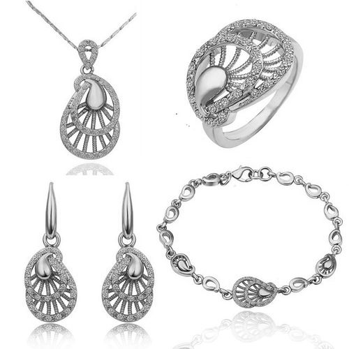 阿洛伊 韩版 时尚热卖爆款 饰品 镶钻-首饰套装