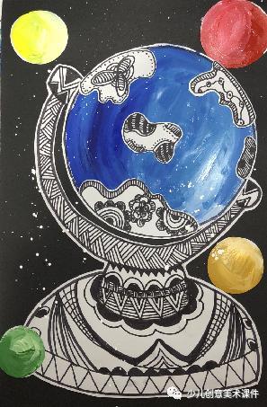 创意美术|《地球仪》