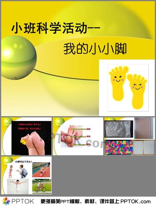 幼儿园小班科学《我的小小脚》ppt课件