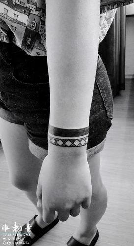 手环纹身##浙江台州纹身##浙江玉环楚门纹身##非刺青纹身##纹身图案