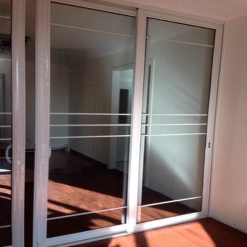 北京定做铝镁合金阳台推拉门钢化厨房移门客厅隔断办公双层推拉门