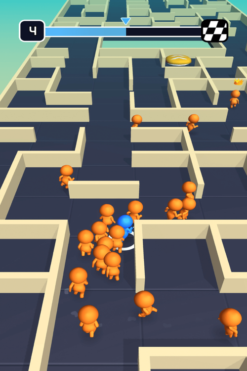 小人用最快速度找出迷宫出口,只有达到前三名才能获胜,否则将跌落陷阱