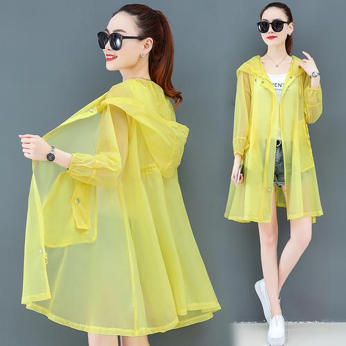 中长款防晒衣女士2021新款今年流行夏季洋气防晒外套户外旅游沙滩服女