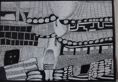 线描画—风景