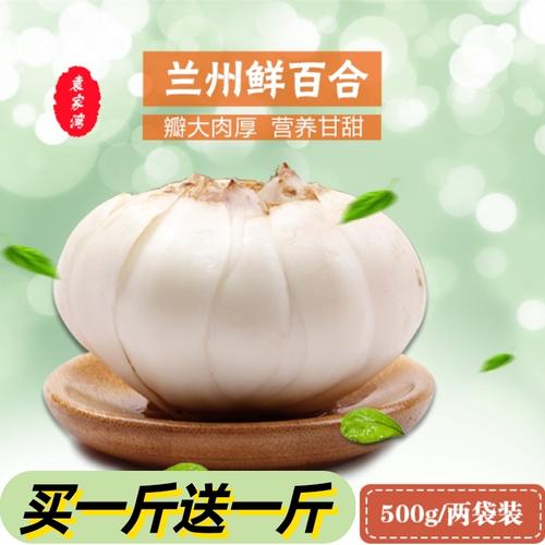 百合甘肃特产2斤兰州新鲜现挖真空真空包包装新鲜百合