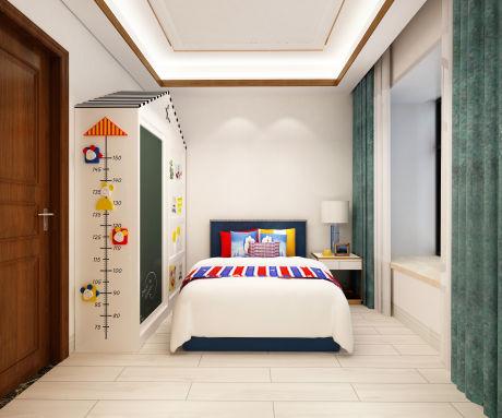 新华尚水湾 a 中式儿童房