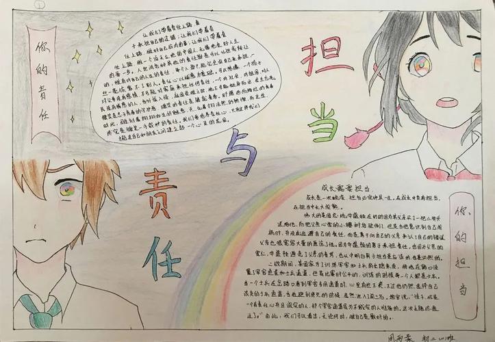 责任与担当手抄报