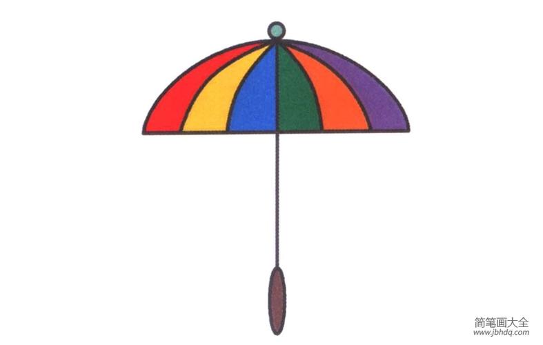雨伞简笔画画法