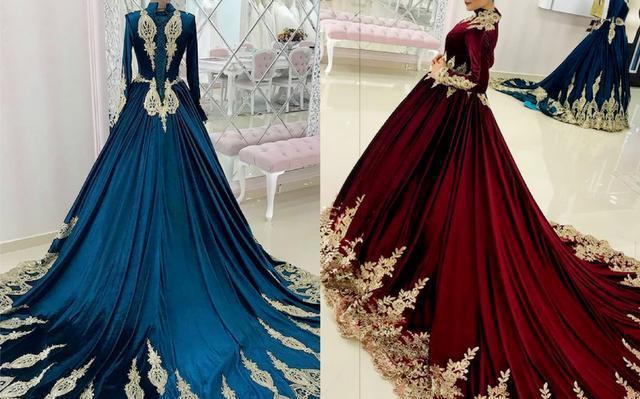 奢华典雅之美,丝绒刺绣浓郁色调,大家觉得哪件高定礼服最美呢