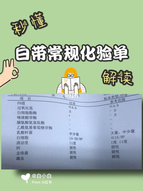秒懂白带常规化验单,检查结果都是什么意思_炎症_妇科