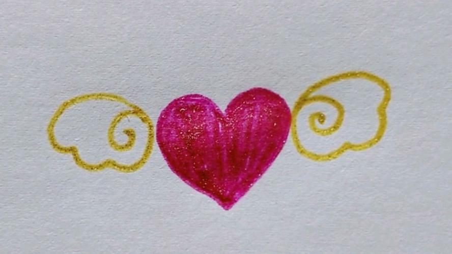 爱心简笔画怎么画