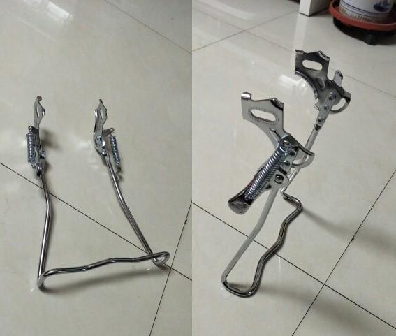 20/24/26寸自行车双脚撑后支架停车架脚架双支架双支撑车梯配件