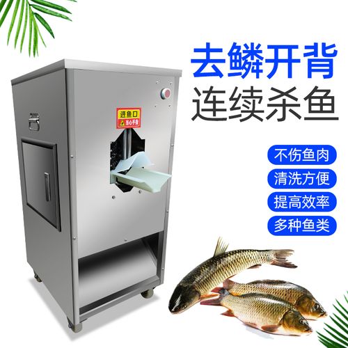 去鳞全自动杀鱼机开肚开背一体机商用刹鱼机自动刨鱼