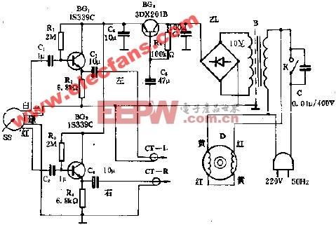 f-2011型立体声电唱机电路图