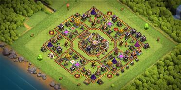 部落冲突阵型分享之11本,防空.防地