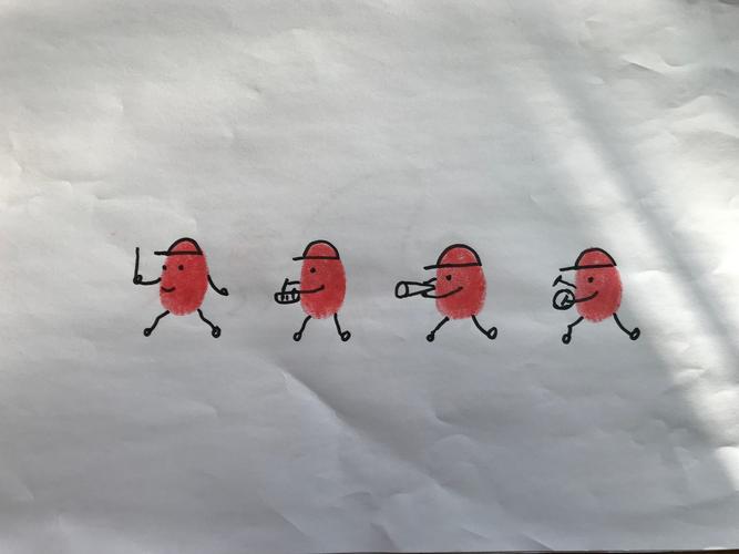 亲子活动:小人国--指纹画