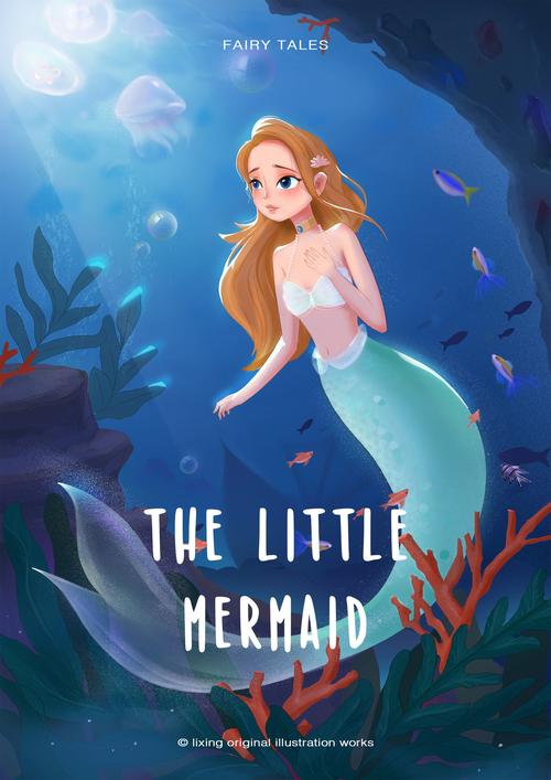海的女儿封面_li亦星__插画师作品_涂鸦王国gracg.com