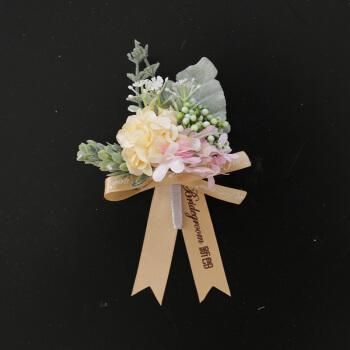 香槟色新郎新娘结婚胸花伴郎伴娘襟花新款一套全套婚礼庆欧式e款胸花