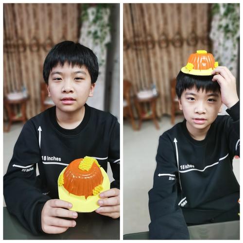 手工制作——安全帽 清苑区第三小学六五班——吕茉闻