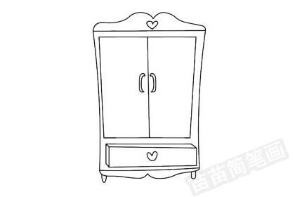 衣柜简笔画图片大全,教程