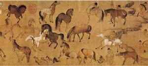 《宋人画百马图卷》