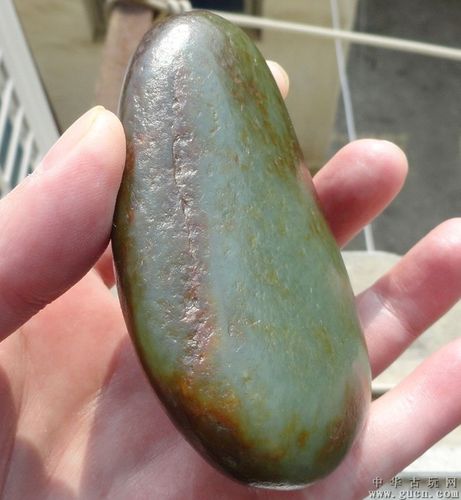 和田黑油皮沙枣青籽料原石280克!