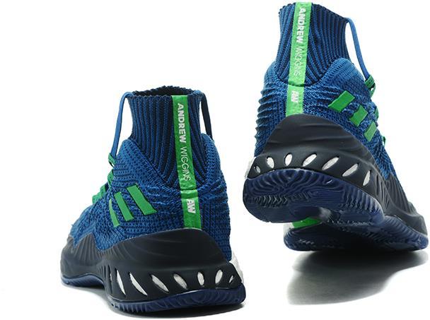 adidas crazy explosive 2017 primeknit blue and green black for