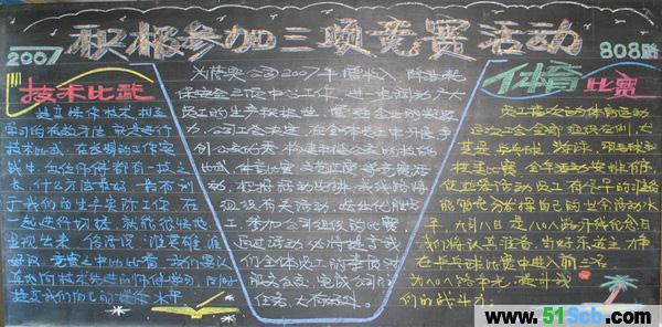 关于技术比武黑板报 关于黑板报图片大全
