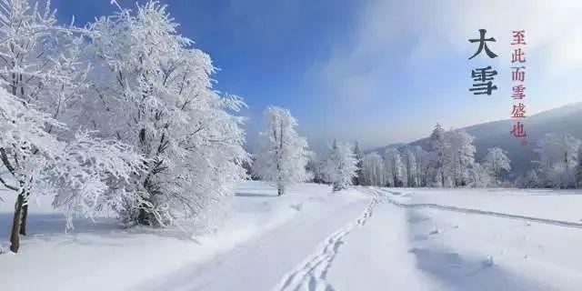 大雪节气祝福问候语,大雪节气快乐