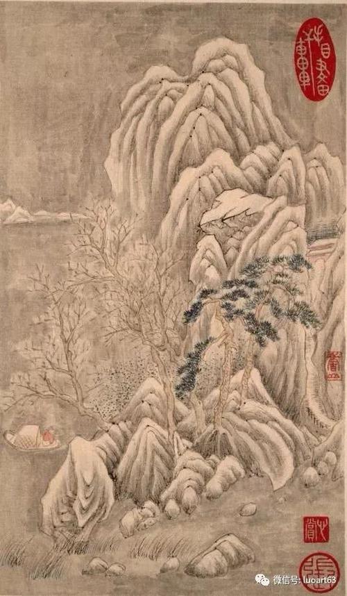 明代画家恽向山水小品欣赏