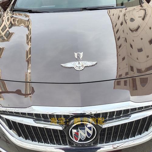 适用别克英朗昂科威君越立标君威车标汽车机盖车头标金属改装车窗