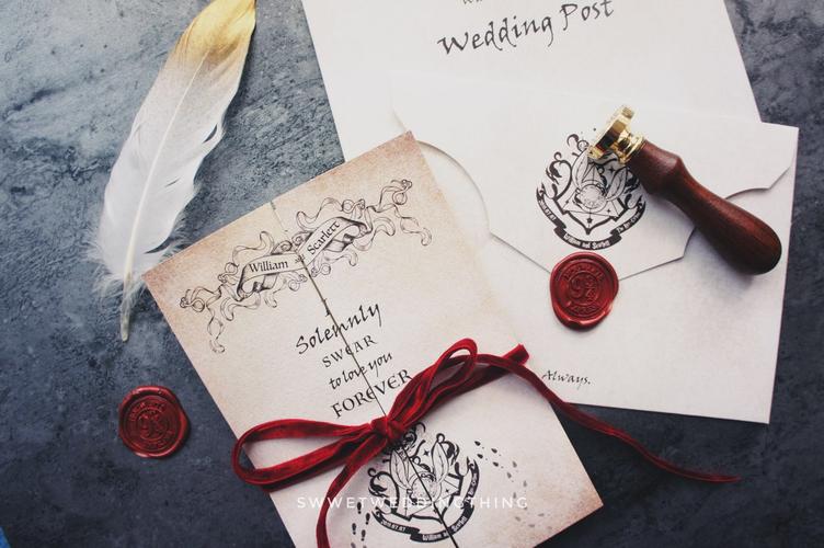 【sweetweddingthing】原创哈利波特立体活点地图婚礼邀请函