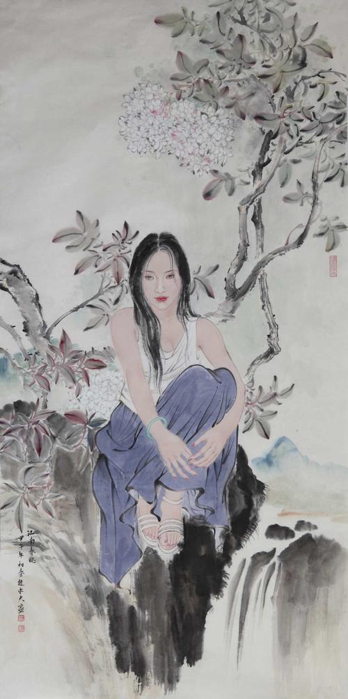 赵永夫老师工笔画国画人物花鸟作品欣赏