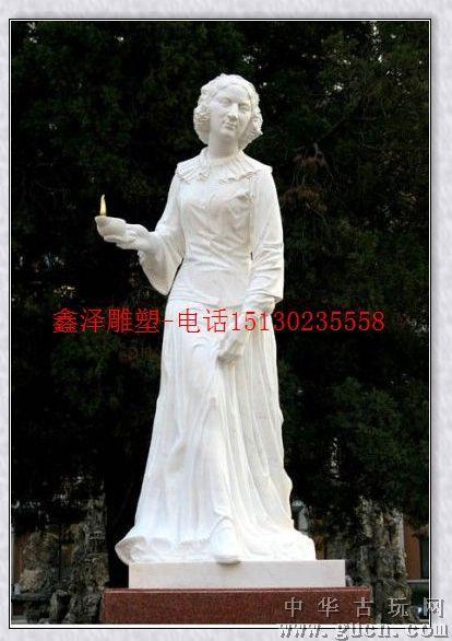 汉白玉南丁格尔雕塑像屹立雕像安装