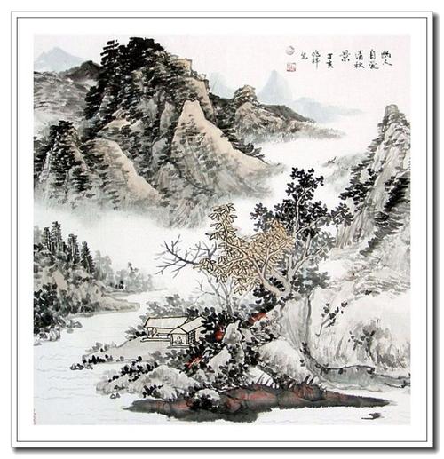 水墨交融 -- 中国画家沈兆祥写意山水画作品赏析