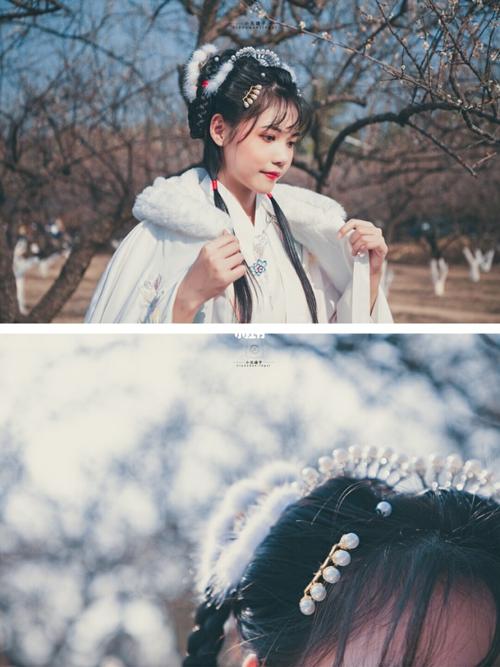 香雪公园的古风人像写真