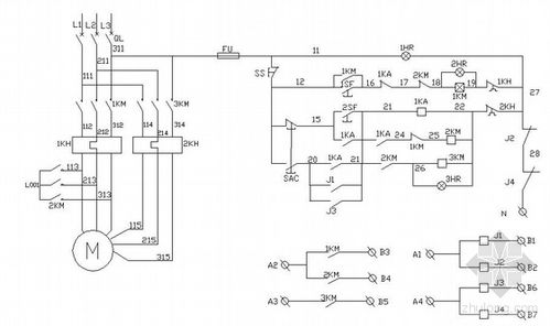 双速风机消防控制原理图免费下载