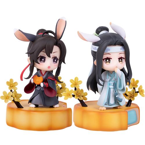 南漫社正版魔道祖师动画周边魏无羡蓝忘机中秋款馥桂邀月q版手办