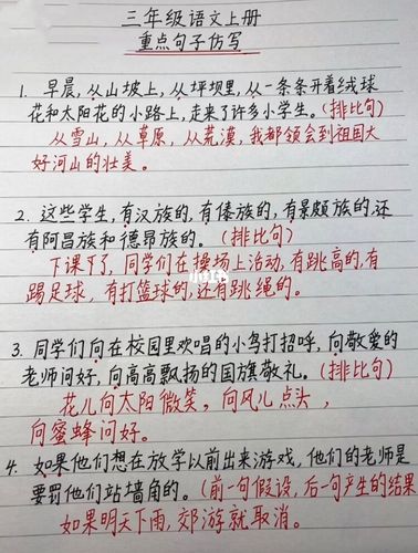 三年级语文必考仿写句子_三年级语文_教育_小学教育