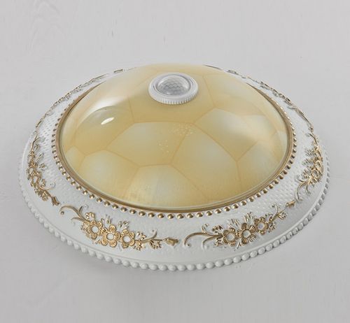 常见的吸顶灯有方罩吸顶灯,圆球吸顶灯,尖扁圆吸顶灯,半圆球吸顶灯