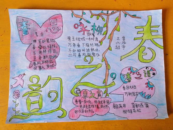 "春之韵"手抄报活动