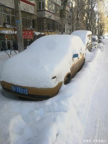 哈尔滨,暴风雪中